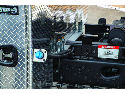 Diamond Tread Aluminum Backpack Tool Box, Offset Floor Hardware | Buyers Products | American Tarping