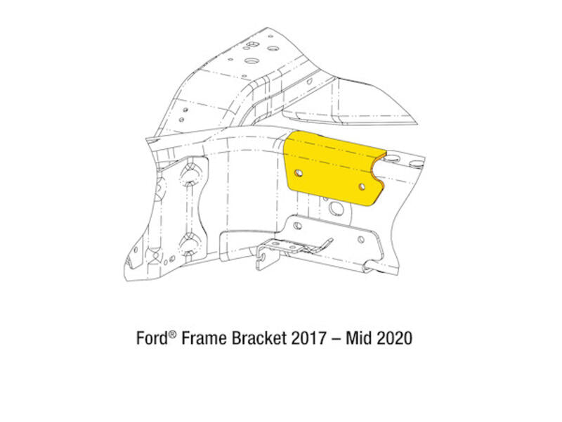 Backpack Mounting Adapter for Ford 2017+ 3037014/A Frame Bracket1 | Buyers Products | American Tarping