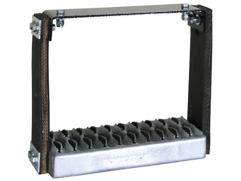 Flexible Rubber Step w/ Galvanized Steel Tread  | Buyers Products | American Tarping Side