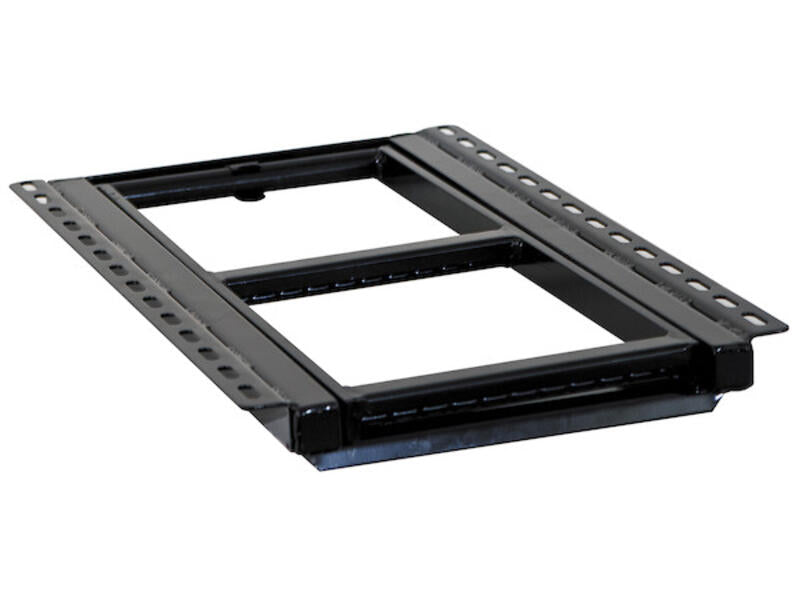 Retractable 2-Rung Truck Step Flat Black | Buyers Products | American Tarping