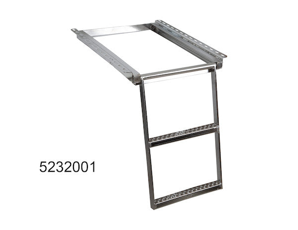Retractable 2-Rung Truck Step Stainless Steel | Buyers Products | American Tarping