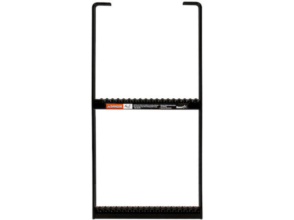 Black Powder Coated Multi-Rung Steel Truck Step  5232412 2 Rung|  Buyers Products | American Tarping