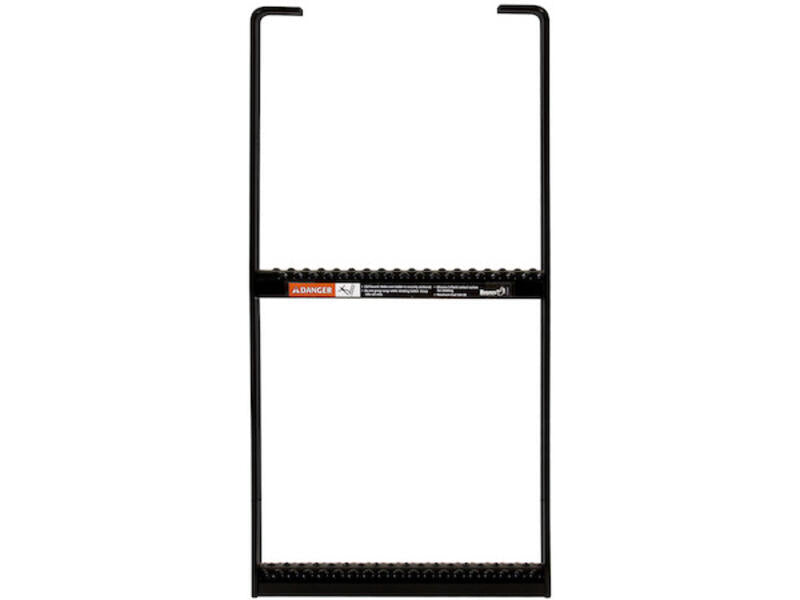 Black Powder Coated Multi-Rung Steel Truck Step  5232412 2 Rung|  Buyers Products | American Tarping