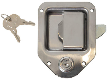 Tear Drop Style Locking Latch, Stainless Steel 8000SSL  | Buyers Products | American Tarping w/ Key