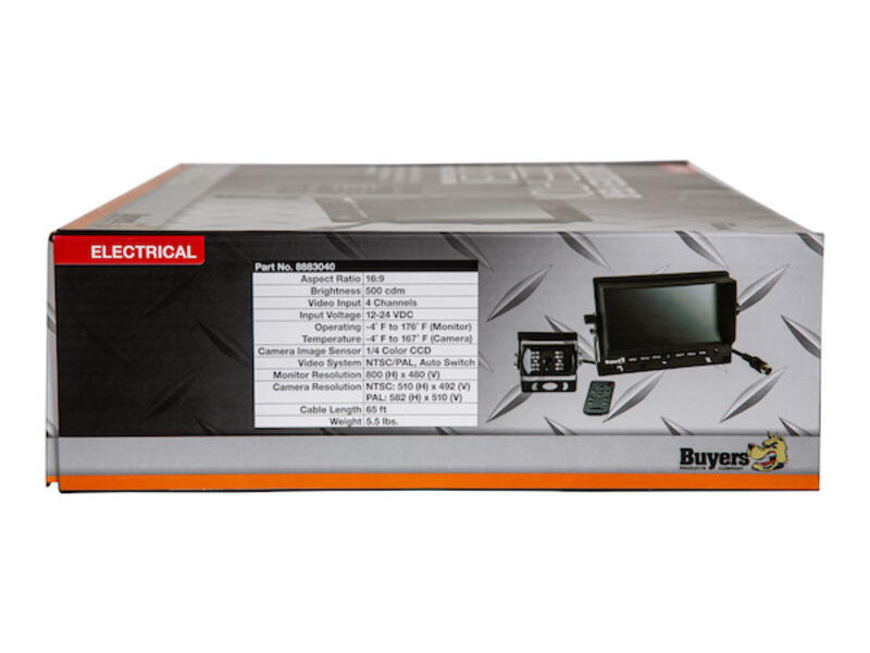 Quad Screen Rear Observation System with Backup Camera 8883040 | Buyers Products