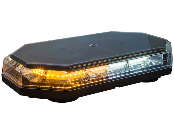 15 Inch Octagonal LED Mini Light Bar 8891062 Amber Clear | Buyers Products