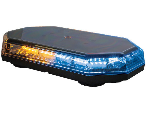15 Inch Octagonal LED Mini Light Bar 8891068 Amber/Blue | Buyers Products