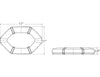 17 Inch Octagonal LED Mini Light Bar 8891100, 8891102 Diagram | Buyers Products