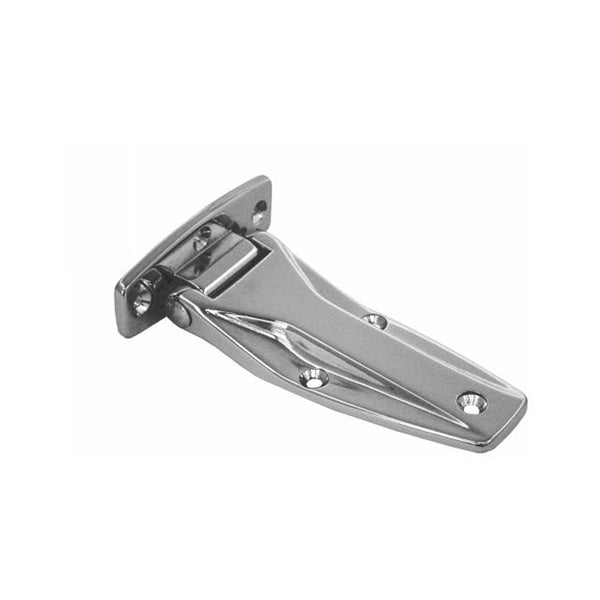 Left Cargo Trailer Flush Hinge w/ 1/4"Pin - 3.28 x 5.59" Cast Zinc B2426SSCL | Buyers Products | Buyers Products | American Tarping
