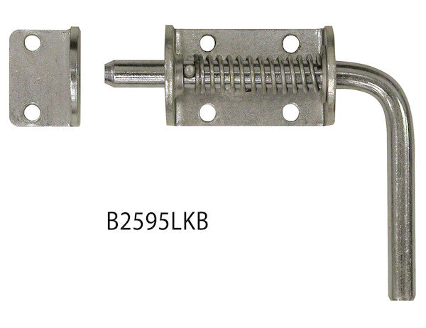 1/2 Inch Zinc Plated Spring Latch Assembly With Keeper B2595LKB | Buyers Products | American Tarping
