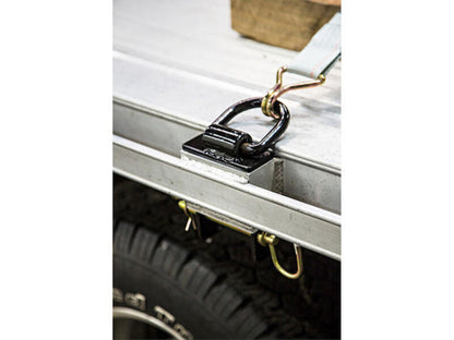 1/2 Inch Forged Stake Pocket D-Ring B38SP Installed | Buyers Products | American Tarping