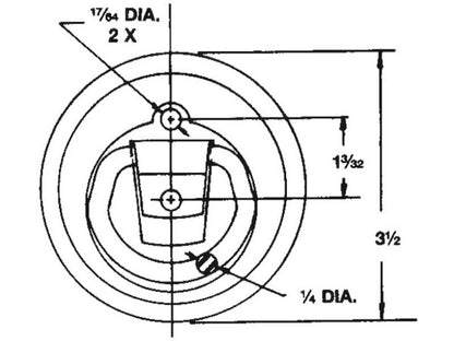 Surface Mounted Or Recessed Rope Ring B703 | Buyers Products