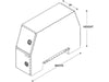Diamond Tread Aluminum Backpack Tool Box, Offset Floor Diagram | Buyers Products | American Tarping