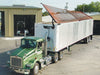 Side Flip Tarp System Sidewinder 1800297 green truck opening | Donovan Tarps