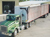 Side Flip Tarp System Sidewinder 1800297 green truck open | Donovan Tarps