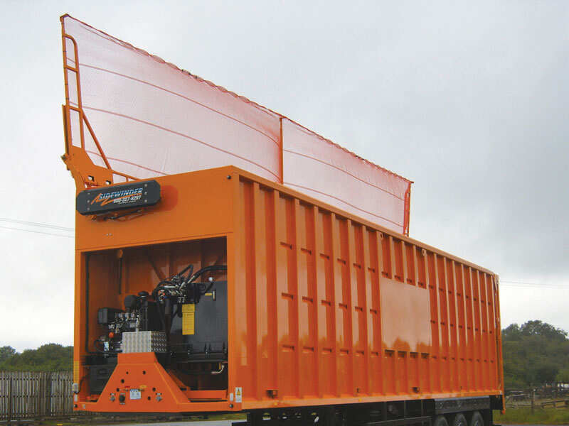 tarp 500 Sidewinder Side-Flip Replacement Tarp, Orange Poly Mesh 1800604 | Donovan Tarps