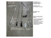 Bullet Aluminum Arm Assembly 1801595 bent arm components | Donovan Tarps