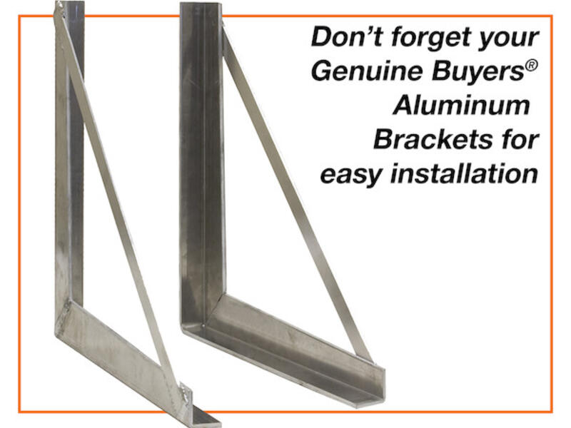 Truck Tool Box, Underbody Black Diamond Tread Aluminum Brackets | Buyers Products | American Tarping