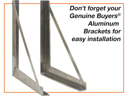 Truck Tool Box, Underbody Black Diamond Tread Aluminum Brackets | Buyers Products | American Tarping