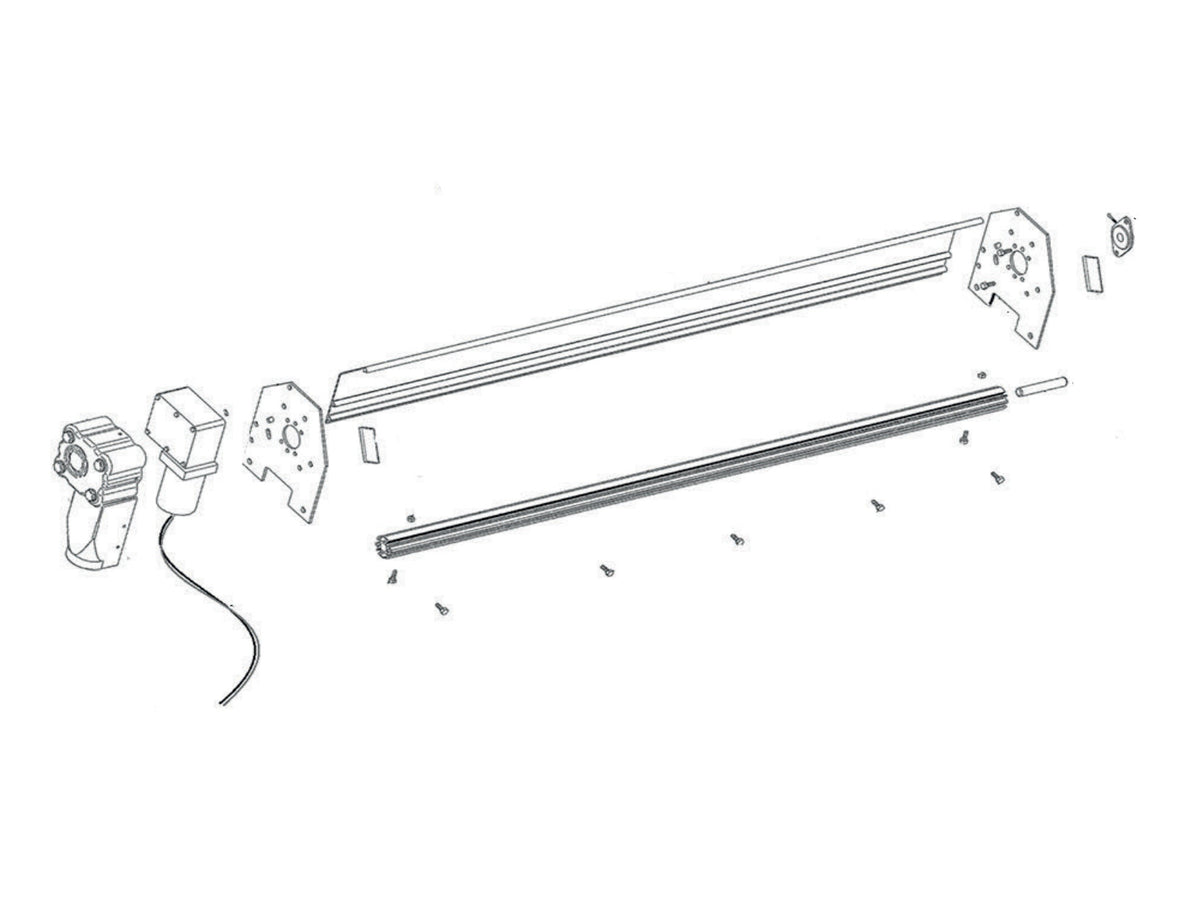Electric Dump Truck Tarp System, up to 24' (5-Spring, Aluminum) Axle | Sioux City Tarp | American Tarping