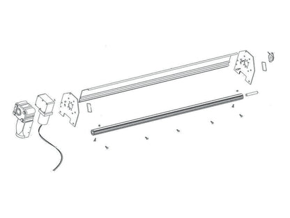 Electric Dump Truck Tarp System, up to 24' (5-Spring, Aluminum) Axle | Sioux City Tarp | American Tarping