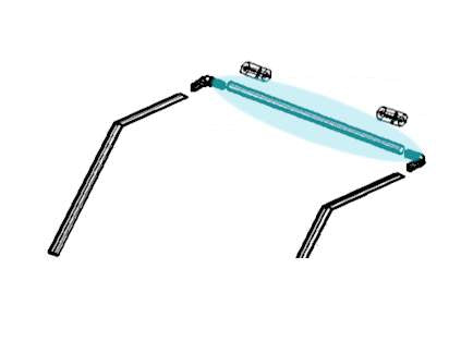 Drilled Telescoping Crossover Bar K0838 | Mountain Tarp | American Tarping