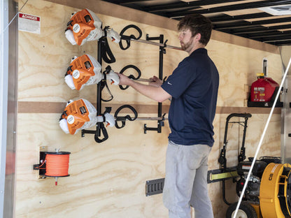 Trimmer Rack for Enclosed Landscape Trailers LT12 | Buyers Products | American Tarping User Dist