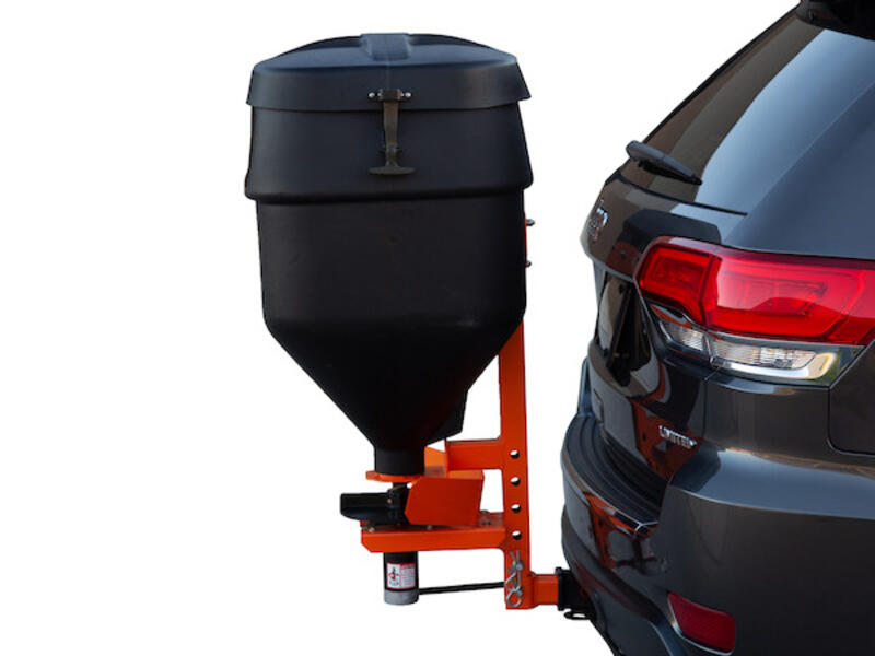 SaltDogg® 4.4 Cubic Foot Tailgate Spreader TGSUV1B Side | Buyers Products | American Tarping