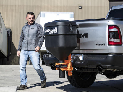 SaltDogg® 4.4 Cubic Foot Tailgate Spreader TGSUVPROA Installed | Buyers Products | American Tarping