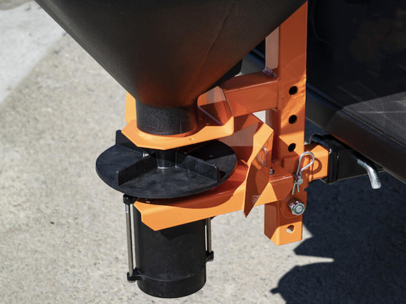 SaltDogg® 4.4 Cubic Foot Tailgate Spreader TGSUVPROA Spinner Side | Buyers Products | American Tarping