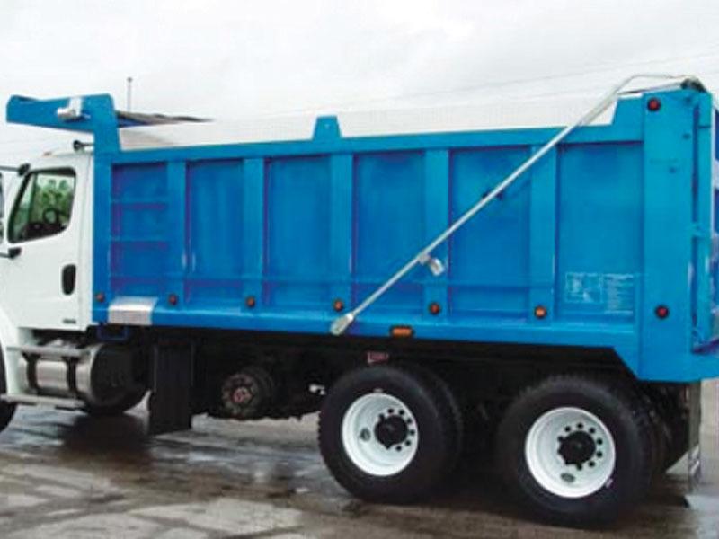 5000X Economy Steel Dump Truck Tarp System 1803906 side view | Donovan Tarps