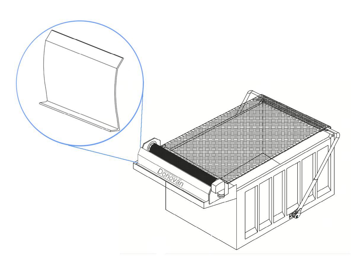 air tarp Tarp Wind Deflector (Aluminum) 1801919 | Donovan Tarps