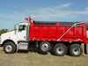 Bullet Aluminum Dump Truck Tarp System 1800987 side view | Donovan Tarps