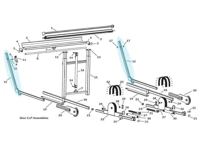 Tarp Arm Parts Replacement Tarp System Parts American Tarping