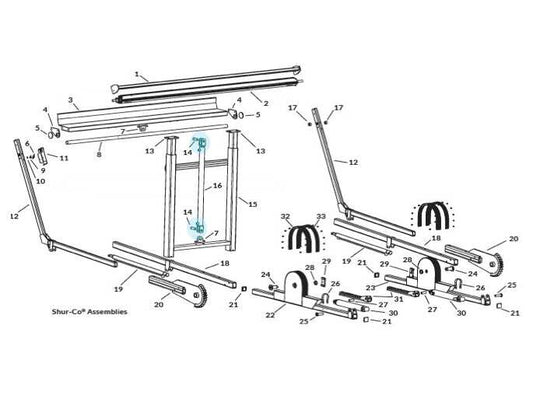 SWAT Clevis Pin - 1" x 2-1/5" 1809013 | Donovan Tarps