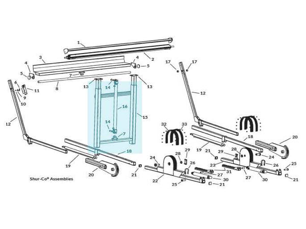 SWAT Gantry Base Frame 1808868 | Donovan Tarps | American Tarping