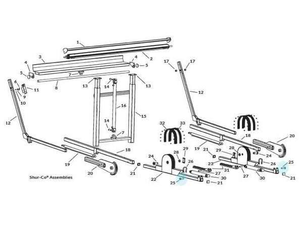 SWAT Rack Cylinder Mounting Pin 1808883 | Donovan Tarps