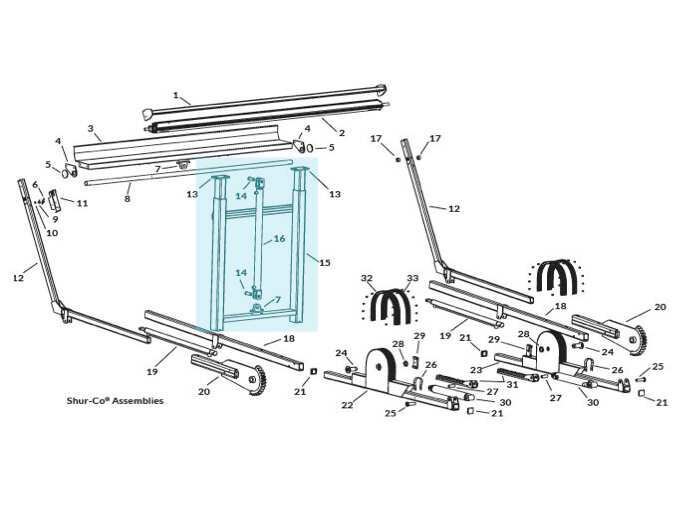 SWAT Gantry Base w/ Telescoping Leg 1809687 | Donovan Tarps