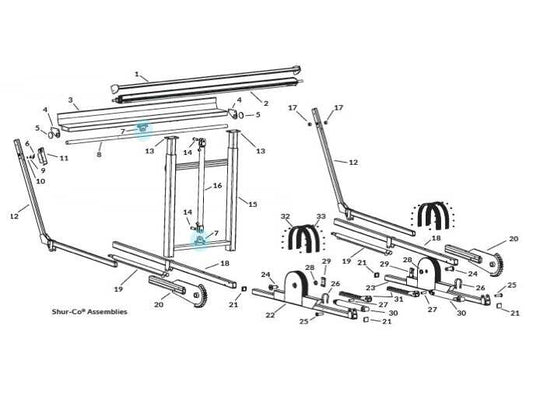 SWAT Gantry Cylinder Clevis Eye 1808869 | Donovan Tarps
