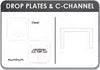 Aluminum Spring Plate Drop Plates K0188 | Mountain Tarp 