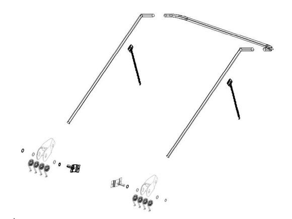 Arm Hoop Kit for Flip Tarp System | Mountain Tarp | American Tarping