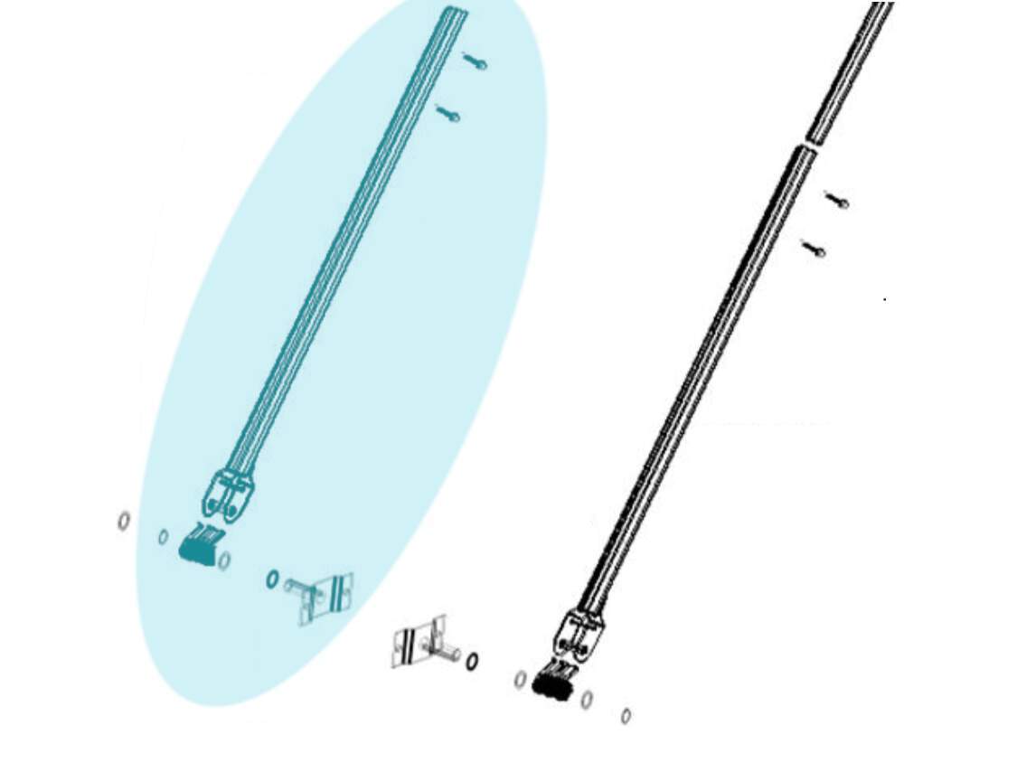 Telescoping Lower Arm Assembly | Mountain Tarp | American Tarping