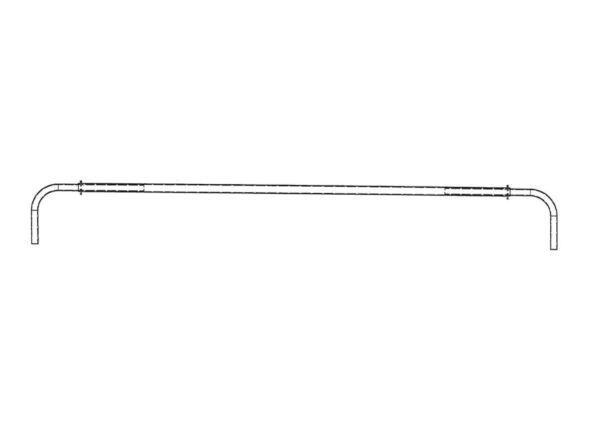 3-Piece Steel Crossover Bar Assembly K0960 Assembled | Mountain Tarp | American Tarping