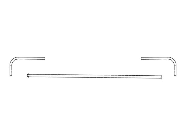 3-Piece Steel Crossover Bar Assembly K0960 | Mountain Tarp | American Tarping