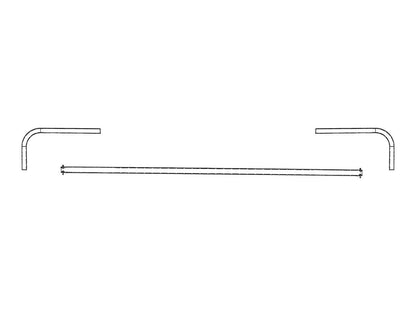 3-Piece Steel Crossover Bar Assembly K0960 | Mountain Tarp | American Tarping