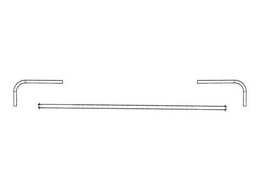 3-Piece Steel Crossover Bar Assembly K0960 | Mountain Tarp | American Tarping
