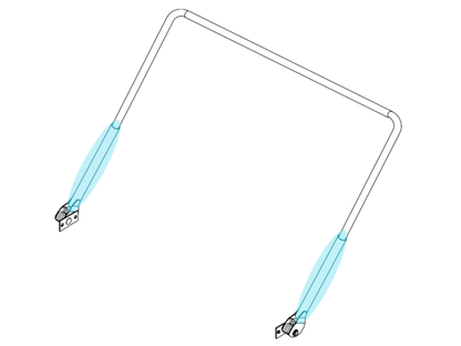 Lower Arm for Hammer™ II Steel Tarp System 1809407 | Donovan Tarps | American Tarping