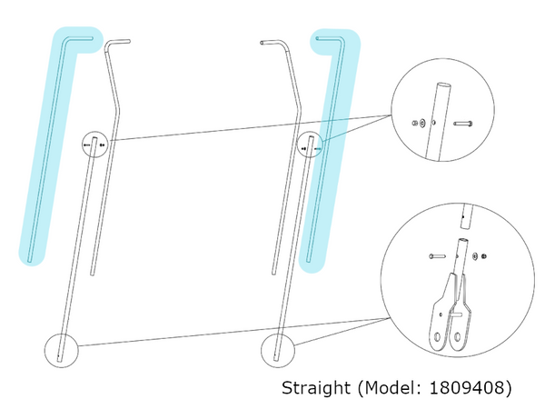 Upper Arms for Hammer™ II Steel Tarp System 1809408 | Donovan Tarps | American Tarping