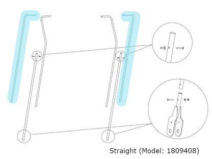 Upper Arms for Hammer™ II Steel Tarp System 1809408 | Donovan Tarps | American Tarping